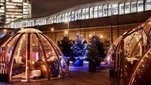 Christmas in London: Vinegar Yard's Christmas cabins