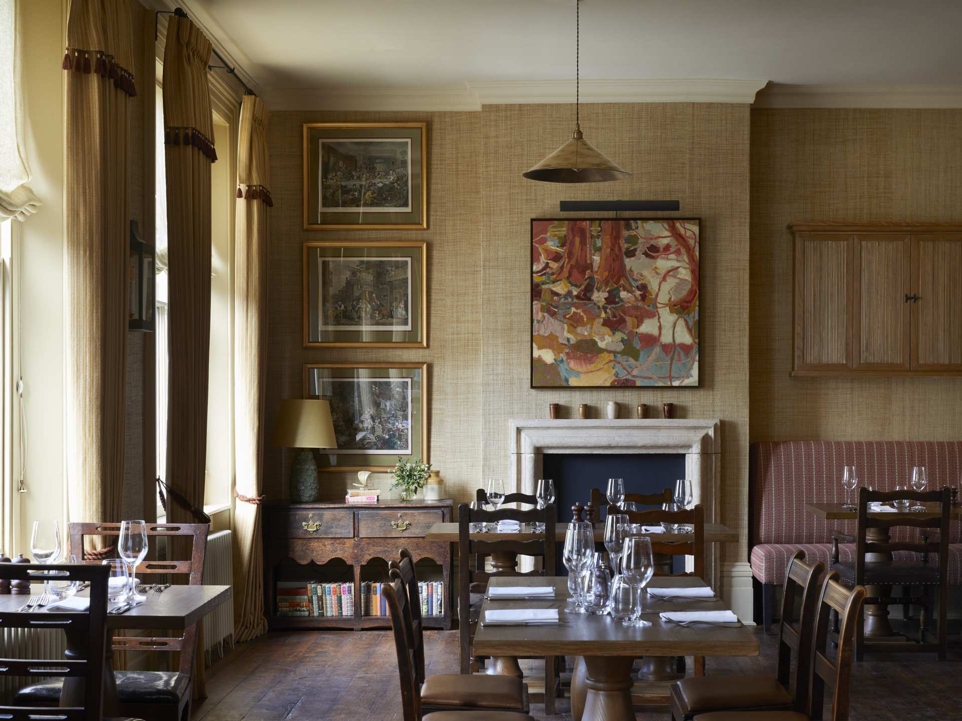 The Walmer Castle dining room
