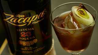 Ron Zacapa's leek and balsamic vinegar cocktail