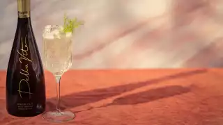 Della Vite hugo prosecco cocktail with fennel