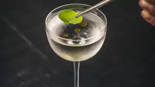 Lemon verbena cocktail at Silverleaf
