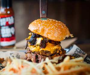 A massive burger from Grillstock