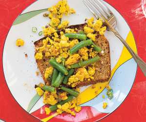 Make Priya Krishna's tofu green bean breakfast scramble; photography by Mackenzie Kelley