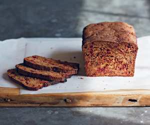 Different types of bread: Rye beet loaf from The Natural Baker
