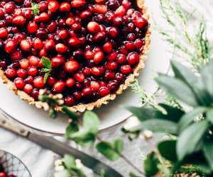 Christmas as a vegetarian: A cranberry tart