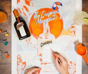 Cointreau's margarita and paint by numbers kit