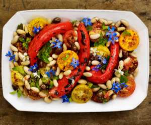 Petersham Nurseries' cookbook peppers, beans and olives